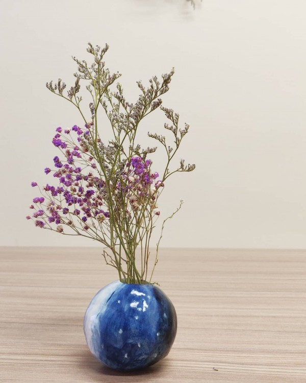 手捏陶瓷課程【星球乾花瓶】