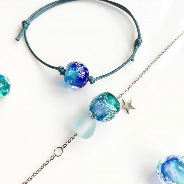 玻璃班 | 燒玻璃・海洋泡泡玻璃珠